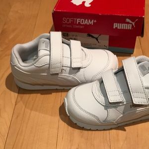 Puma white toddler sneakers